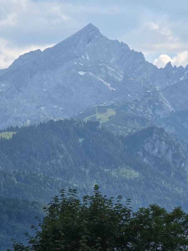 Lunch and mountain views in Garmisch-Partenkirchen