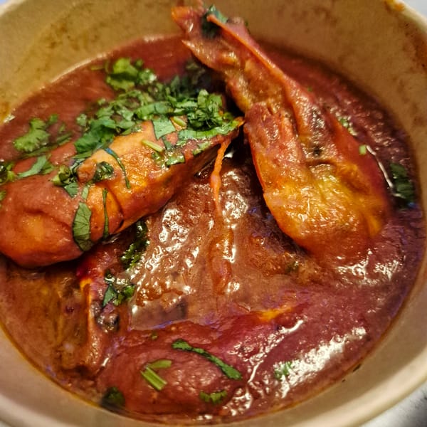 Takeout curry meal documented in Strasbourg, France