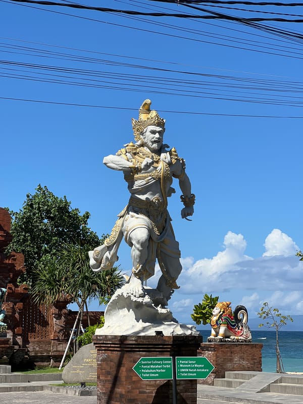 Morning scenes captured around Denpasar beaches and cultural sites
