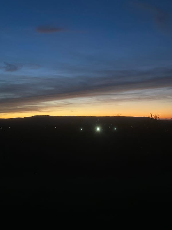 Twilight sky observed over Targovishte, Bulgaria