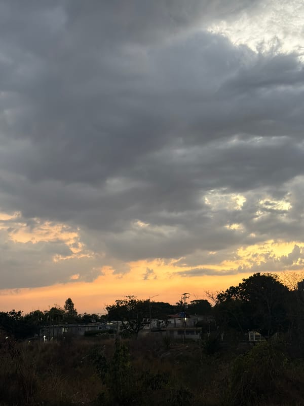 Evening scenes captured in Ciudad Guayana: twilight landscape, local market