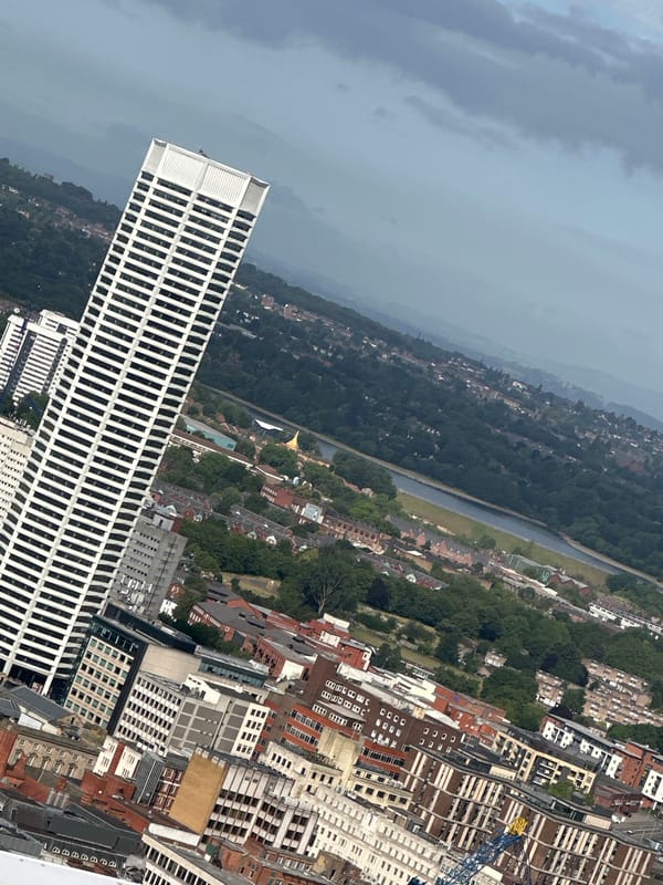 Birmingham city centre from the air, multiple angles