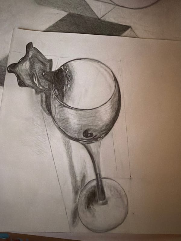 Art students document spilled wine glass drawings in Velingrad