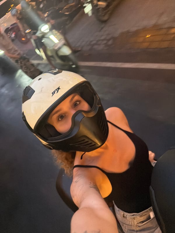 Motorcycle Dog Rescue Operation Documented in Mengwi Indonesia