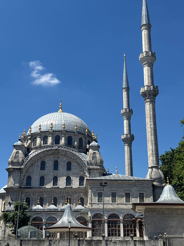 Beyoğlu streets and landmarks on a bright summer morning