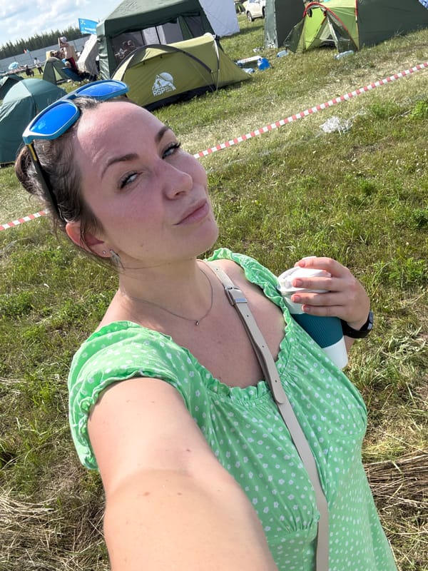 Summer music festival underway at a campsite in Lagunovo, Russia