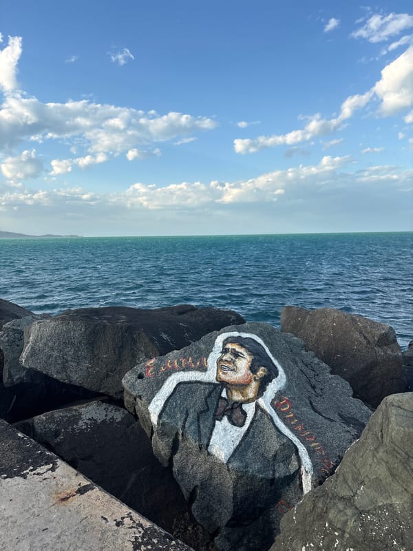 Coastal rock art and sunset documented in Kiten, Bulgaria