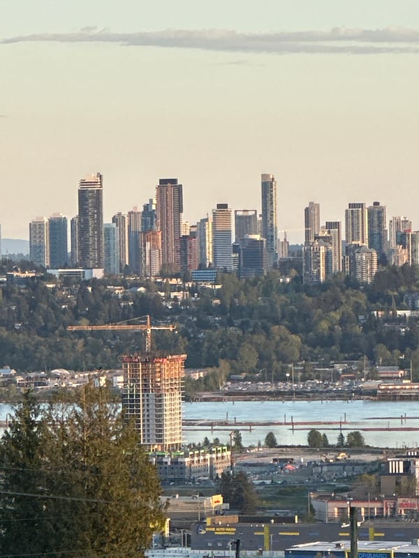 Heavy haze blankets Coquitlam skyline, Fraser River area