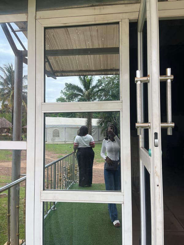 Afternoon documentation of event venue and village life in Nigeria