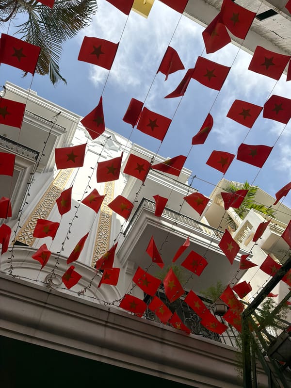 Flag-lined streets and a cozy guesthouse stay in Huế