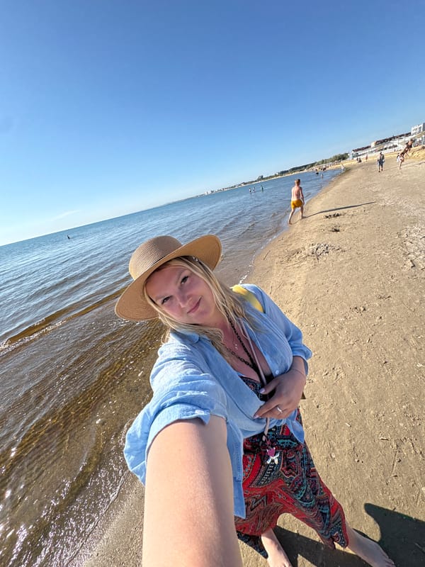 Summer beach day documented in Anapa, Russia