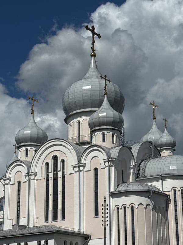 Touring Saint Petersburg's iconic Orthodox churches on a summer morning