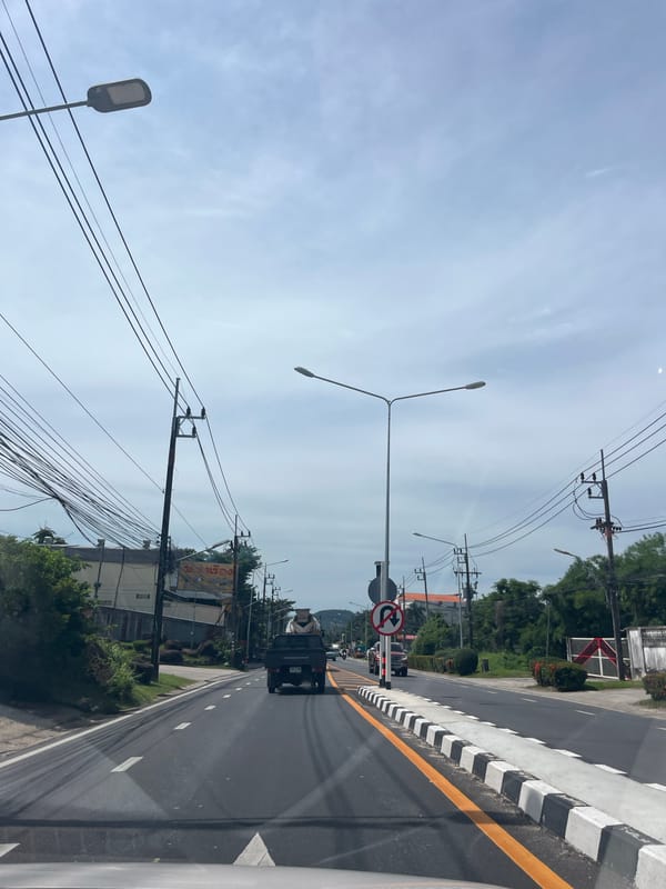 Early morning drive through Wichit-Chalong districts, Thailand documented