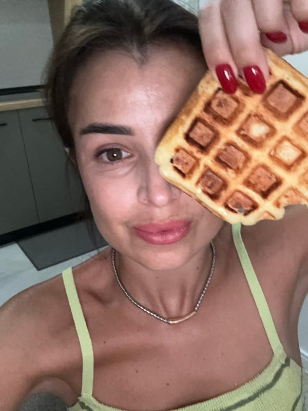 Homemade waffles and a lazy afternoon in