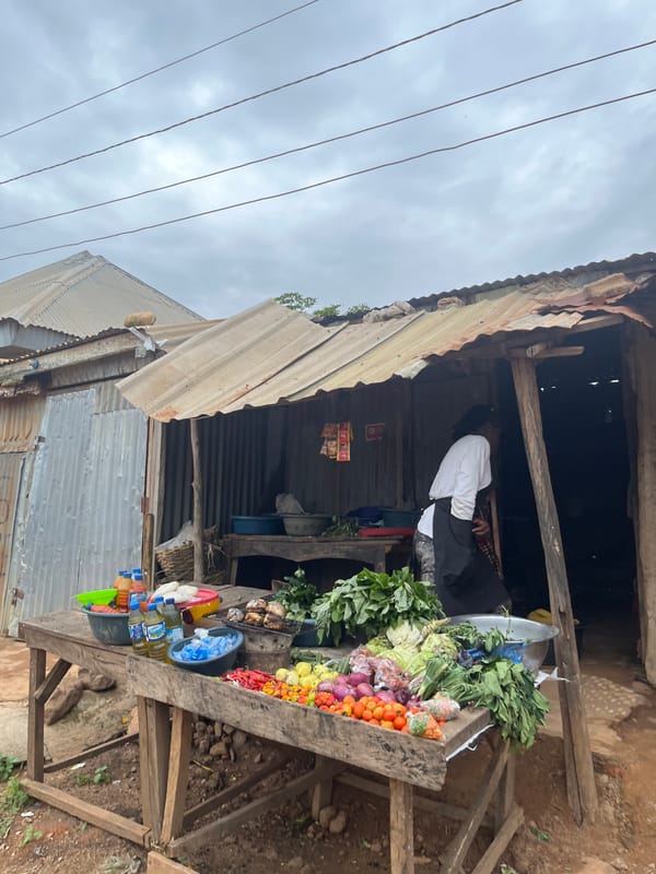 Afternoon street and market life in Jos, Nigeria