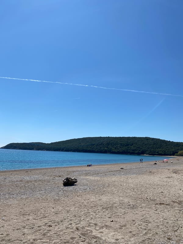 Clear spring day captured along Prijevor Montenegro coastline