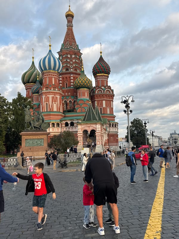 Red Square on a cloudy July afternoon in Moscow