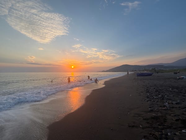 Sunset over Cleopatra Beach, Alanya