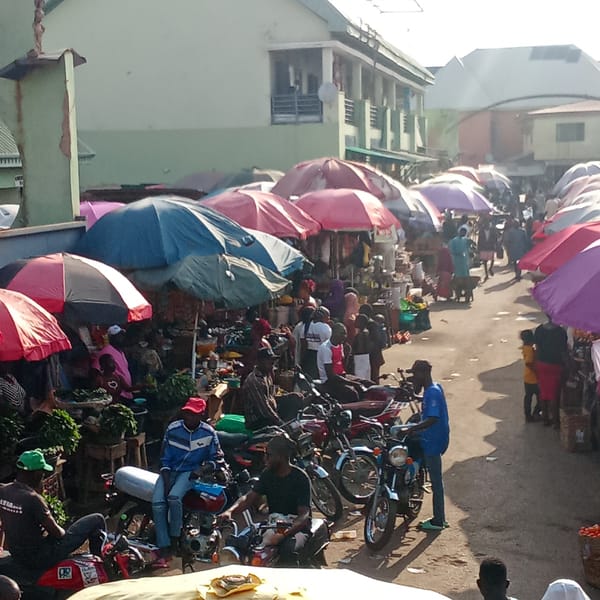 Akwanga market bustles as road construction continues nearby