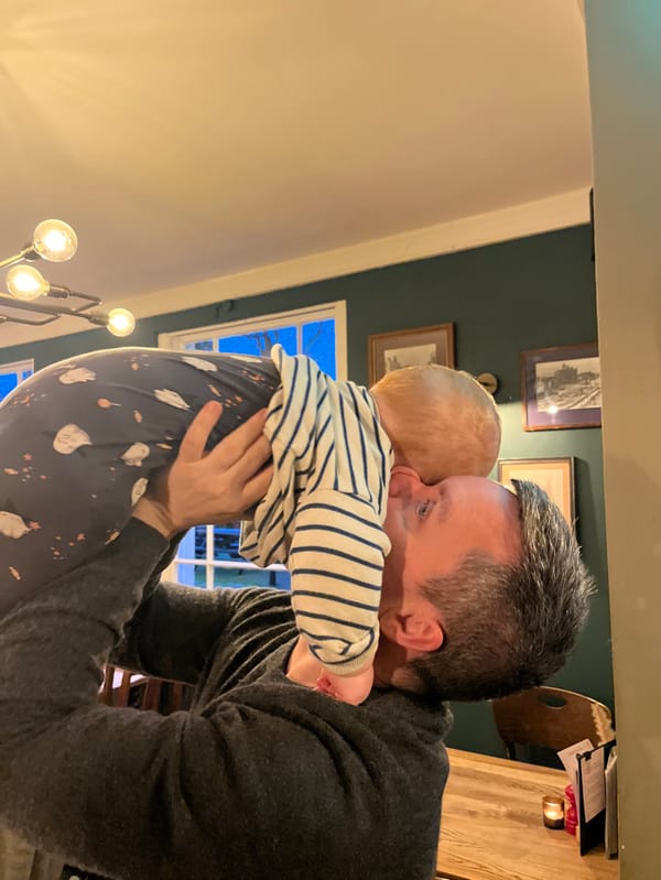 Man shares quiet pub meal with baby in Bristol