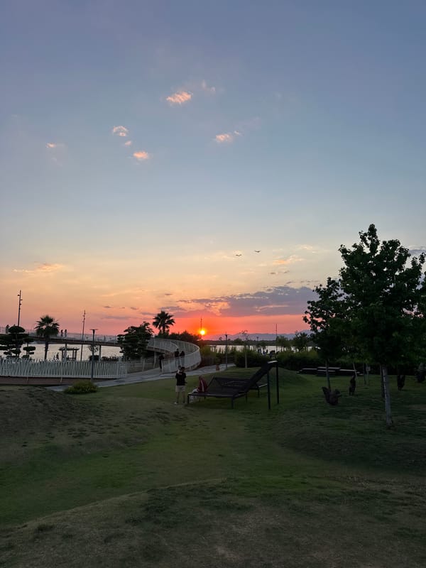 Sunset over Fethiye Bay from the kordon waterfront