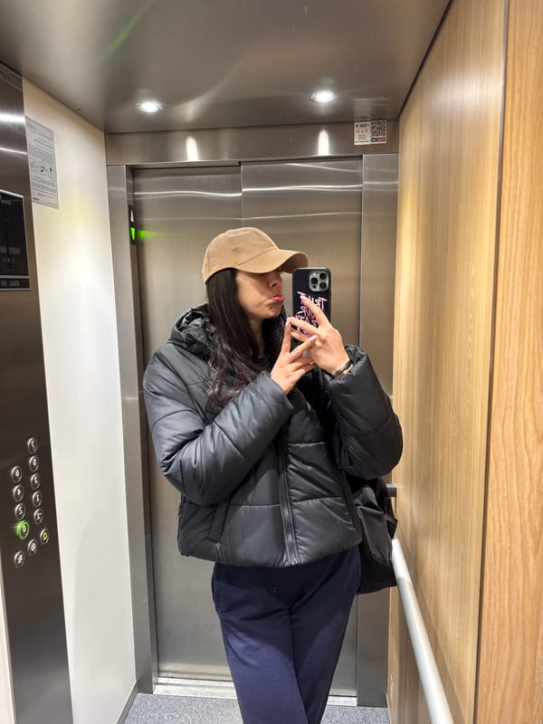 Person takes elevator selfies in Sofia building