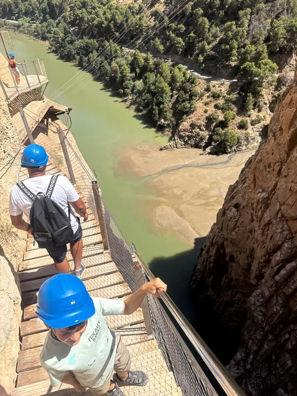 Afternoon walk along Caminito del Rey through the Gaitanes Gorge