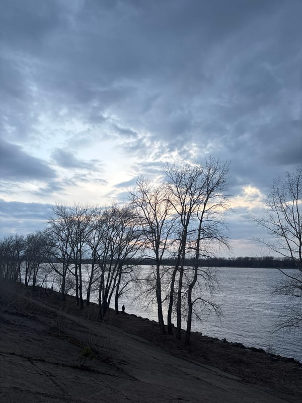 Spring riverside scenes documented along Kama River in Chaikovsky