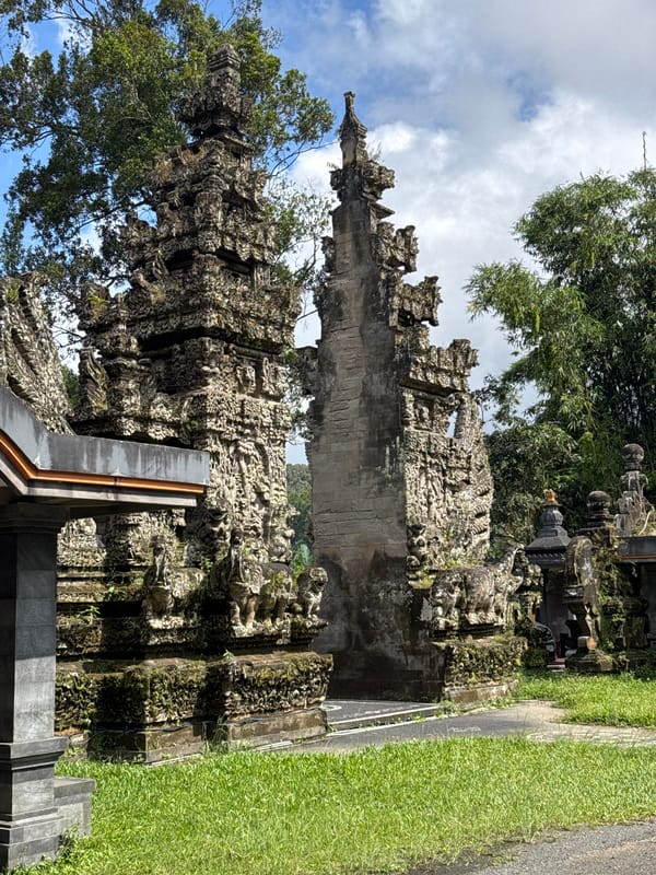 Witnesses capture Bali's ornate Handara Gate and surrounding parkland