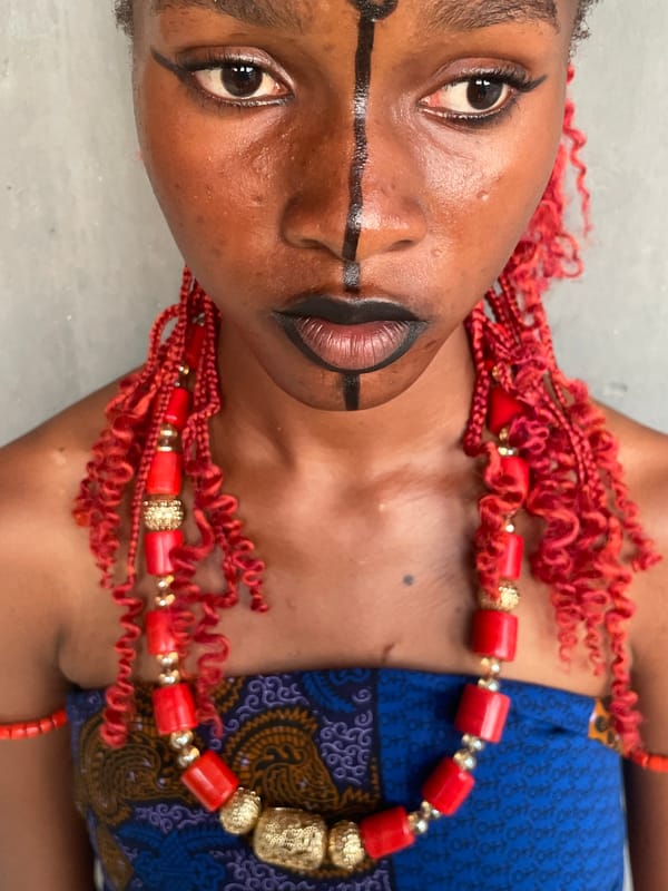 Traditional ceremonial portrait session documented in Badagry, Nigeria