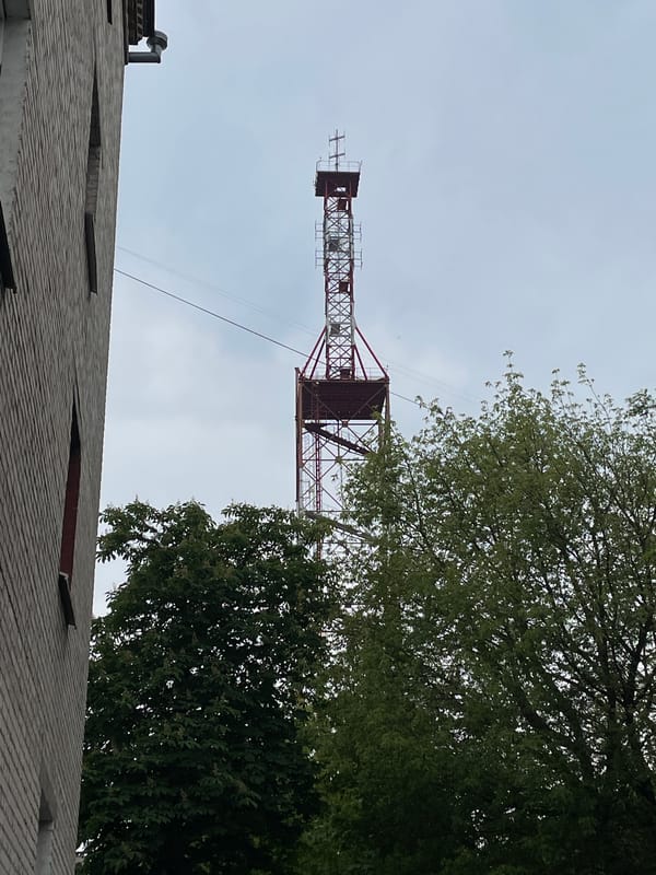 Brest resident documents local tower and building infrastructure