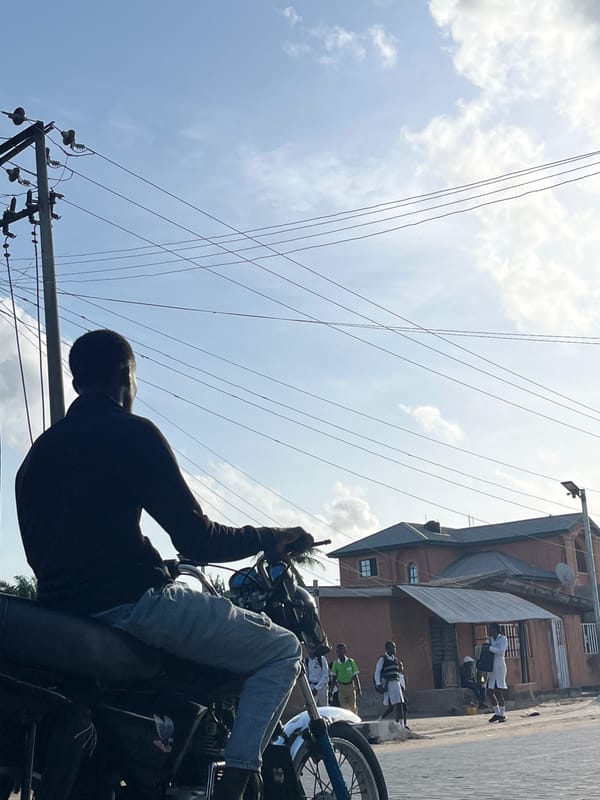 Morning street life documented in Badagry, Nigeria