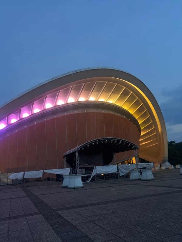 Evening around Berlin's Kulturforum and Tiergarten waterfront