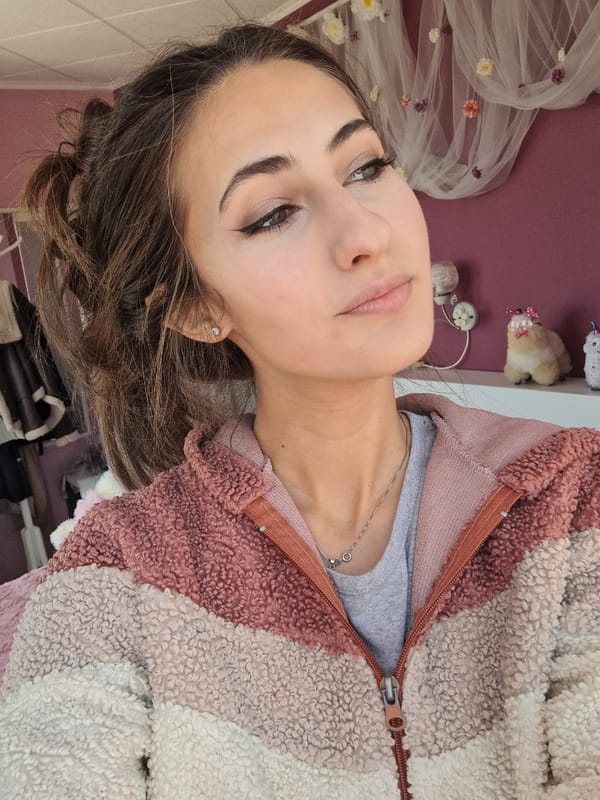 Woman applies makeup in Chepintsi, Bulgaria morning routine