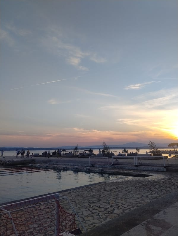 Adriatic sunset from the Crikvenica waterfront