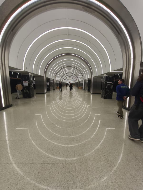Metro station interior documented by witnesses in Moscow