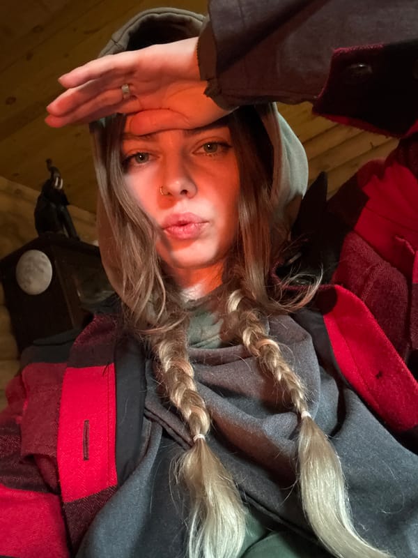 Fire and portrait captured moments apart in Russian settlement