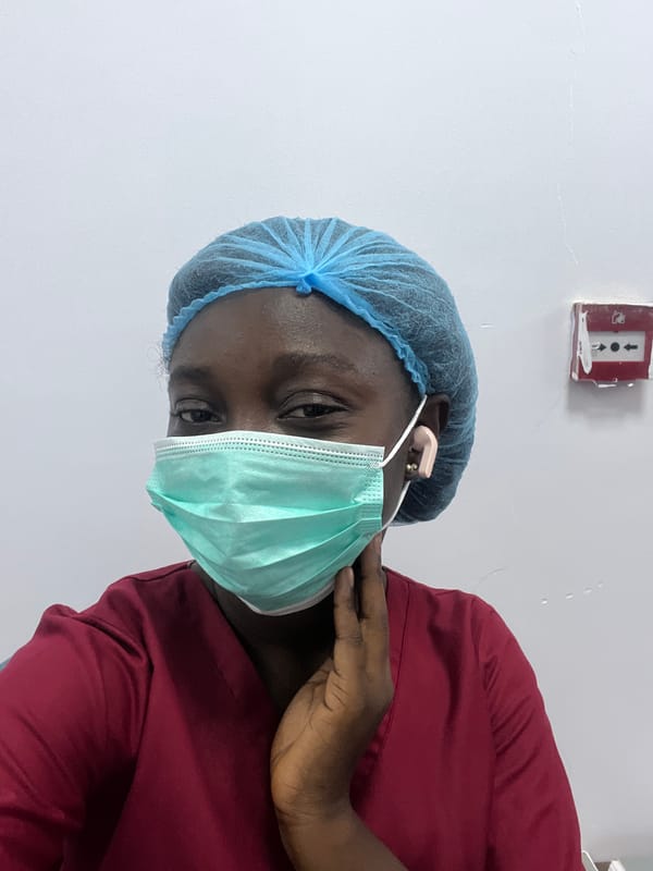 Medical personnel observed in operating room in Gwong, Nigeria