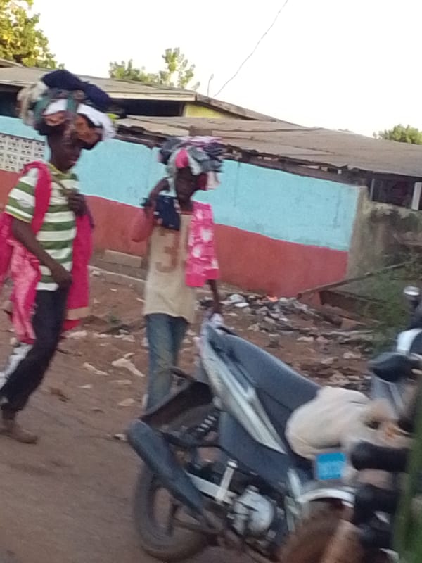 Street commerce and transportation observed in Tamale, Ghana
