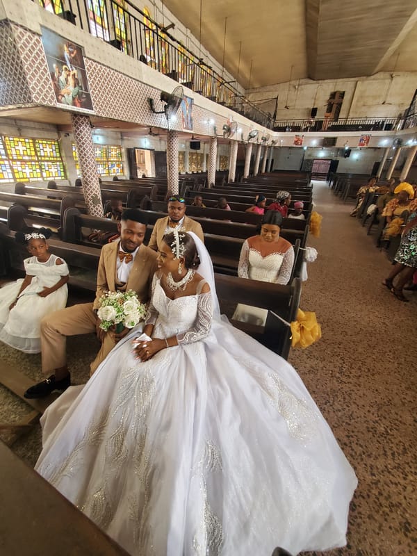 Wedding ceremony observed in Fegge, Nigeria church