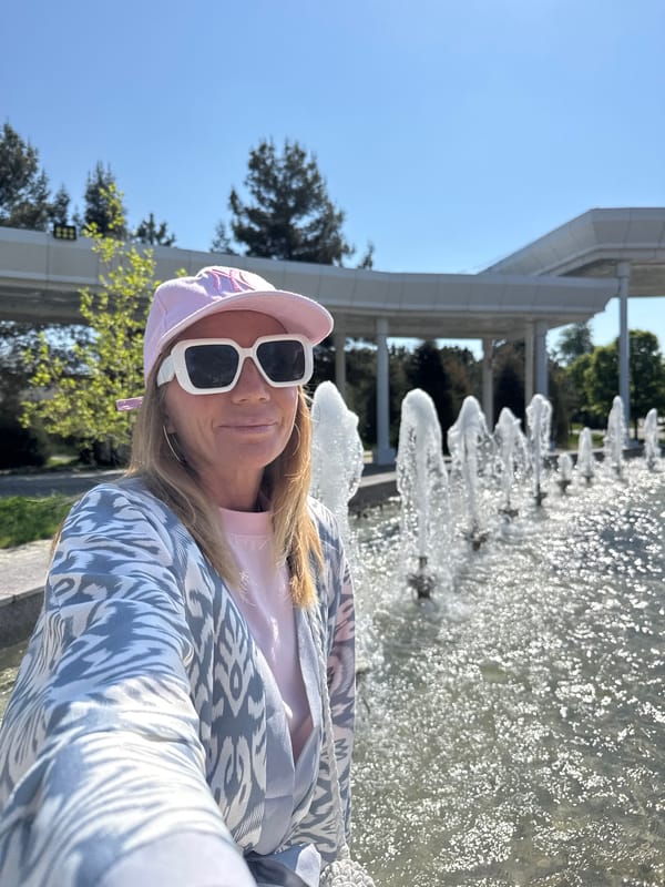 Hotel documentation captured in early morning Samarkand visit