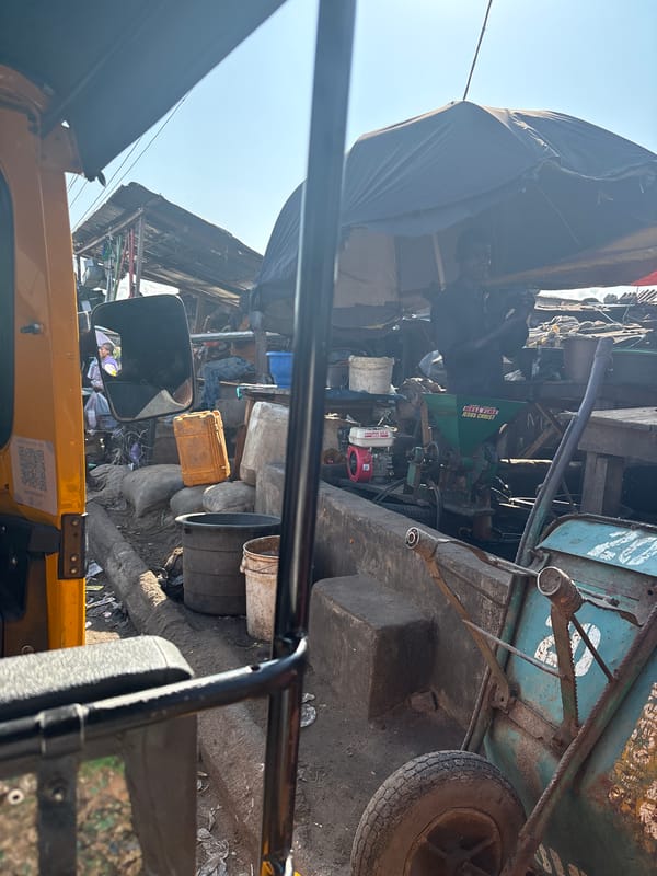 Fegge market streets alive with keke napep and vendors