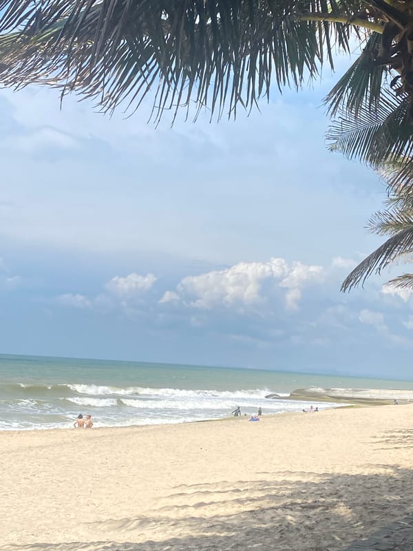Morning at a Vietnamese beach resort in Phu Thuy Ward
