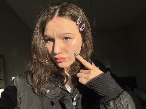 Portrait of young woman photographed in Saint Petersburg