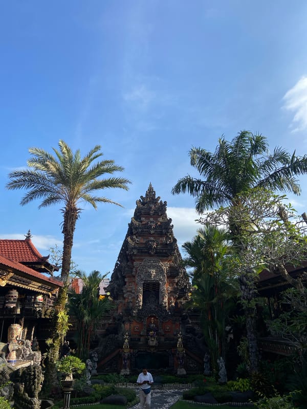 Traditional Balinese temple complex documented in Ubud District
