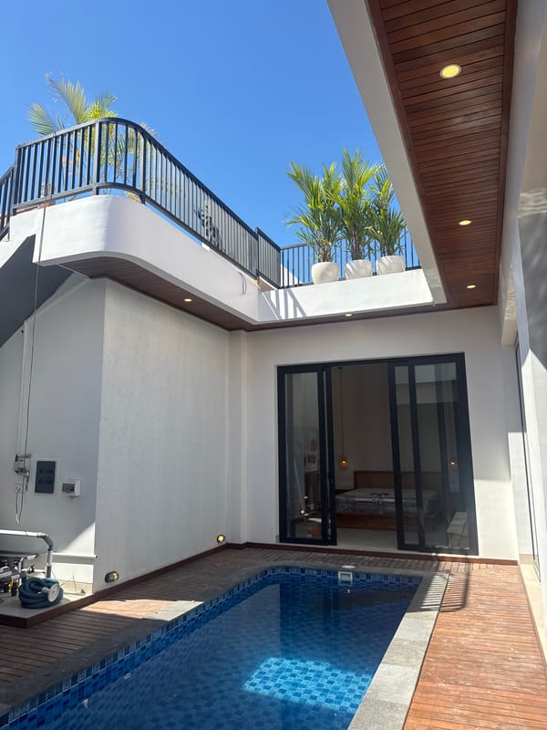 Modern residence with pool documented in Denpasar, Indonesia