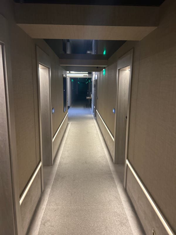 Modern minimalist hallway documented in Plovdiv, Bulgaria