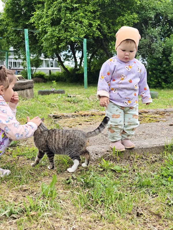 Morning family moments captured in Уральское, Russia household