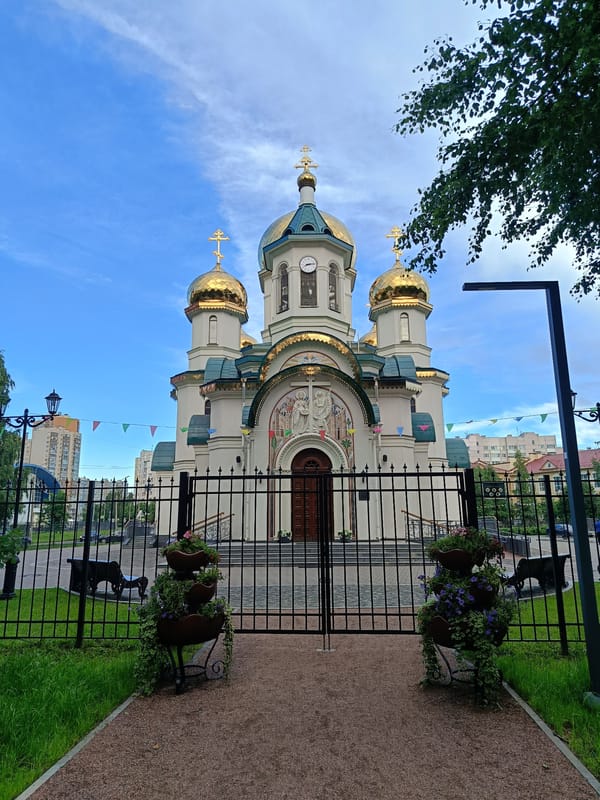 Exploring the Savior on Blood church grounds in Saint Petersburg