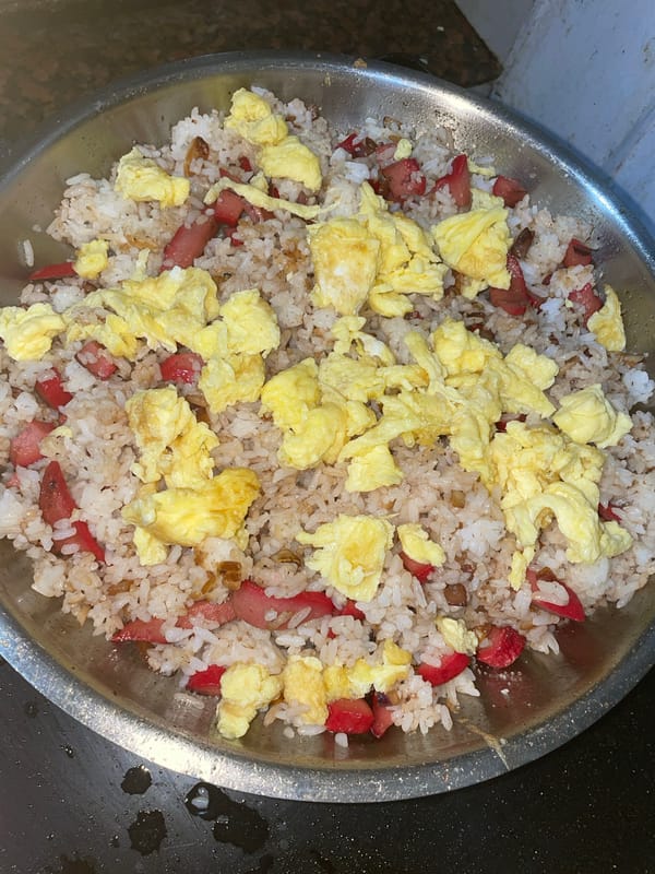 Filipino breakfast preparation documented in Davao City